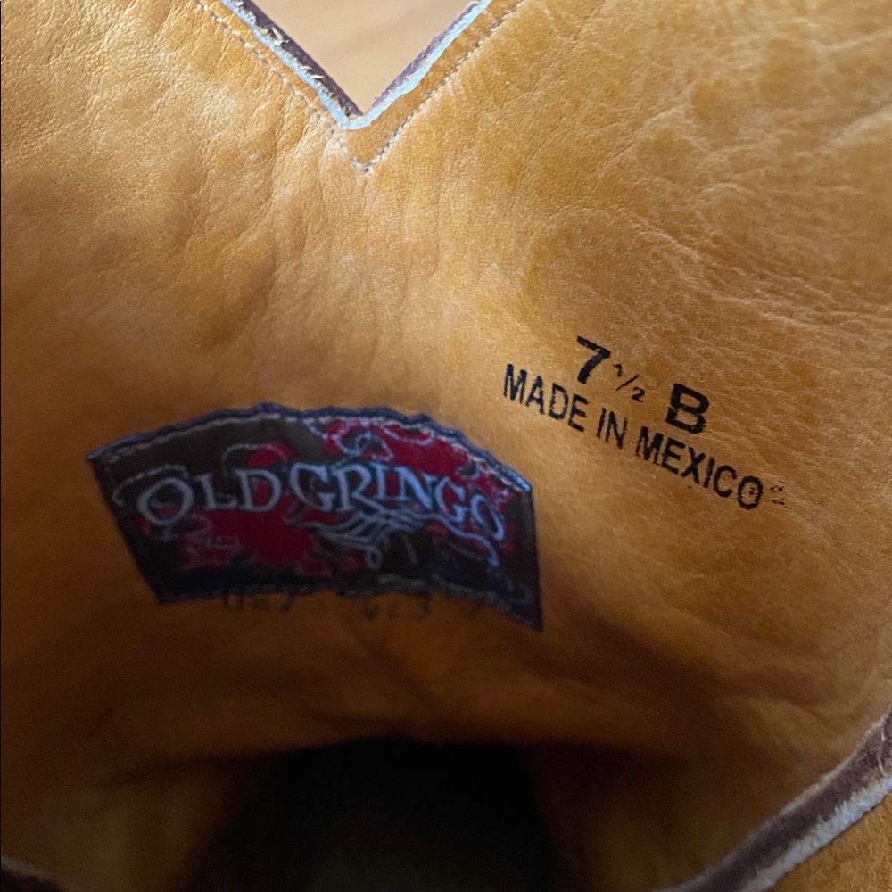 Old Gringo Western Boots Size 7.5 - Picture 9 of 9